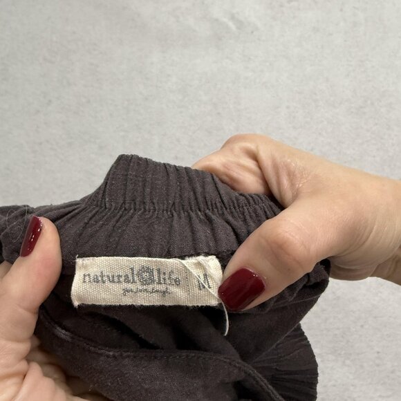 Natural Life Skirt Womens Medium Charcoal Gray Wrap Fringe Mini Boho Tie Waist - Picture 6 of 8